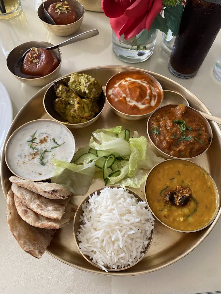 Beautifully plated dish at Curry & Sushi